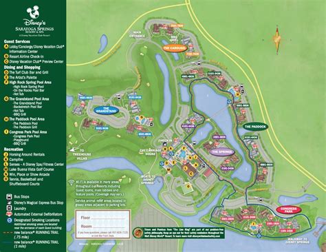 Map of Saratoga Springs Disney